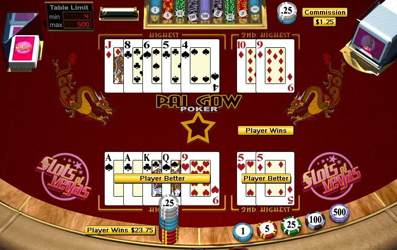 Pai Gow Poker Table Games Game